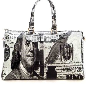 100 Dollar Bill Weekender - Duffle Bag - Travel bag - Black - NWT